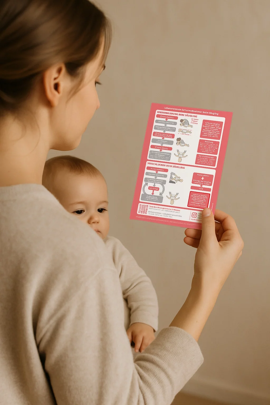 Notfallplakat für Zuhause